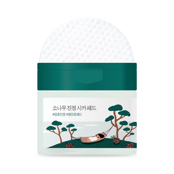 라운드랩 소나무 진정 시카 패드 195ml, 50개입, 1개