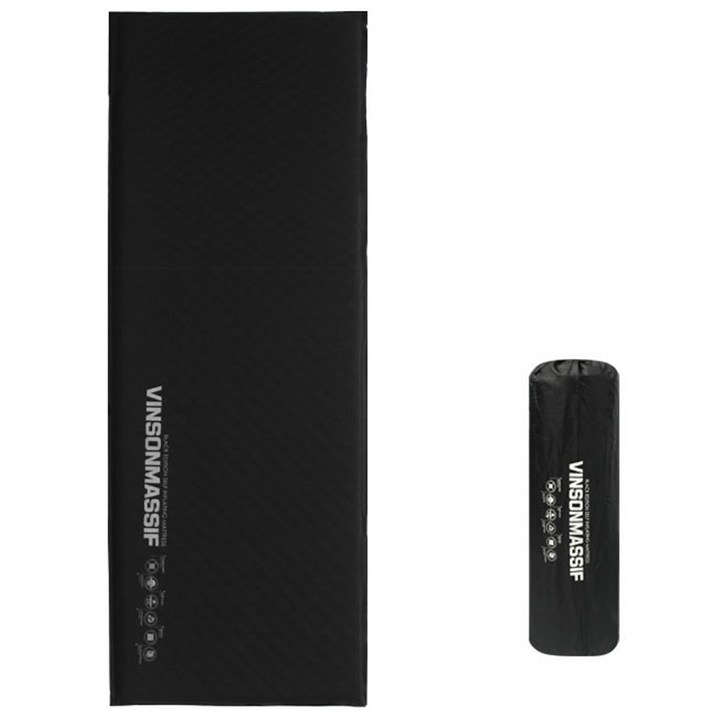 빈슨메시프 시그니처 자충 에어매트 + 보관가방, 블랙