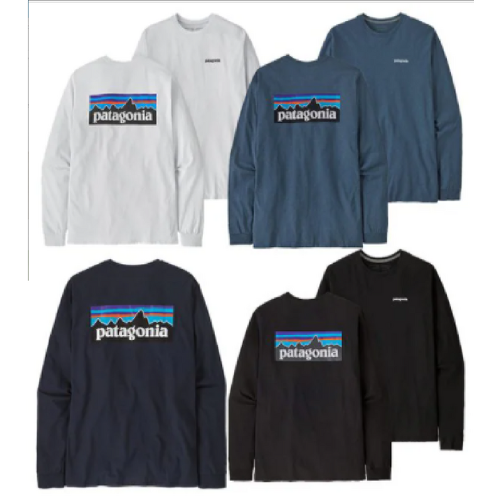 정품 파타고니아 맨투맨 오버핏 라운드 베이직 남녀공용 남성 여성 티셔츠 코리아 24FW 멘즈 롱슬리브드 P6 로고 리스판서빌리티 38518P7 GG