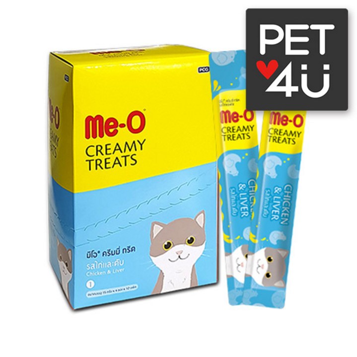 미오 크리미 치킨&리버 15g*96p 고양이 짜먹는 간식 츄르, 단일상품