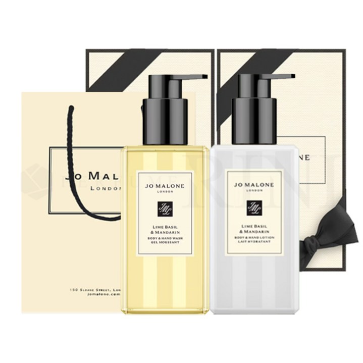 [조말론 선물세트] 조말론 런던 라임바질 앤 만다린 바디핸드워시 250ml + 바디핸드로션 250ml