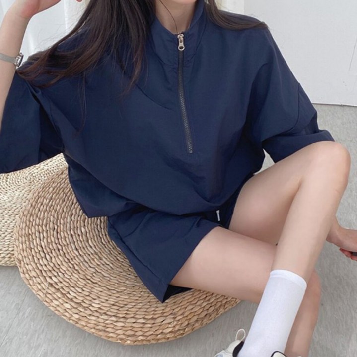 랜덤플레이 캐주얼 투피스 트레이닝 셋업