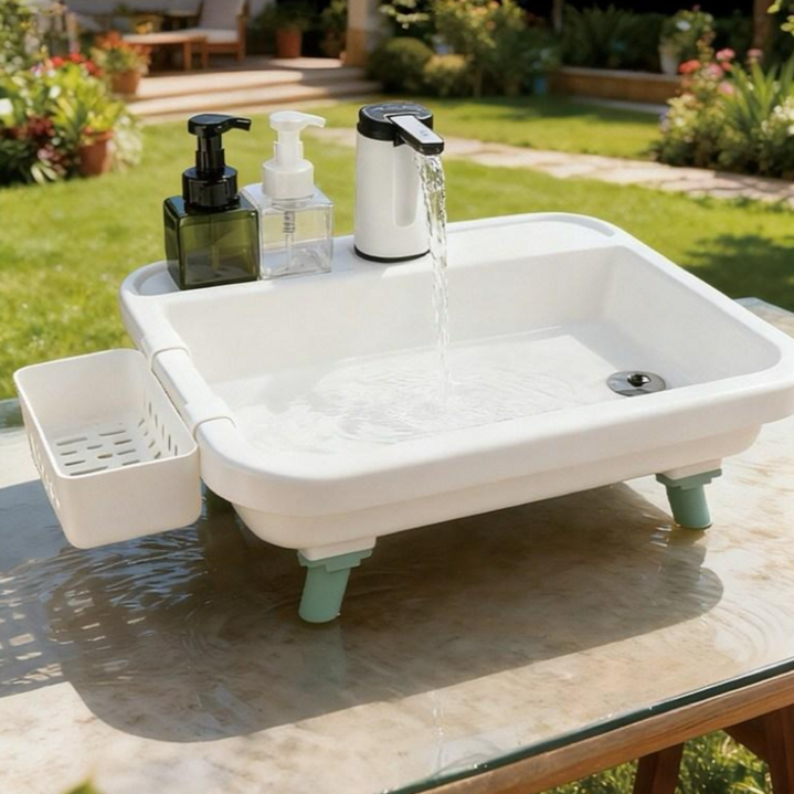 AKRUA 캠핑싱크대 싱크대 캠핑용싱크대 휴대용세면대 휴대용개수대 캠핑휴대용싱크대 간이싱크대 옥외 야영해요 야외 휴대할 수 있는