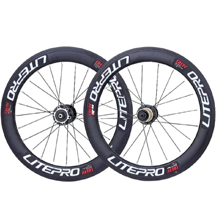 20인치451휠셋 경량 미니벨로 카본 휠셋 휠 세트 디스크 V 브레이크 삼발이 로드 바퀴