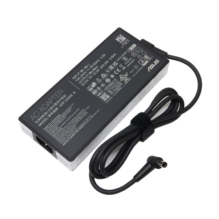 ASUS ADP-240EB B 20V 12A 240W 정품 게이밍 노트북 전원 어댑터 충전기 케이블 외경 6.0mm 내경 3.7mm, ADP-240EB B, 1개
