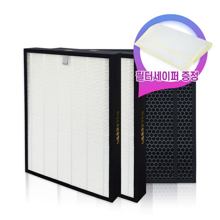 [필터왕국]위닉스 타워XQ600 공기청정기 ATXH663-HWK필터 2SET, XQ 일반형 필터 2개, 1개