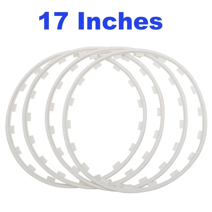 자동차 휠 림 엣지 보호대 링 타이어 가드 스트립 테슬라 호환모델 3 Y S X 2017 2023 커버 바디킷 4 개