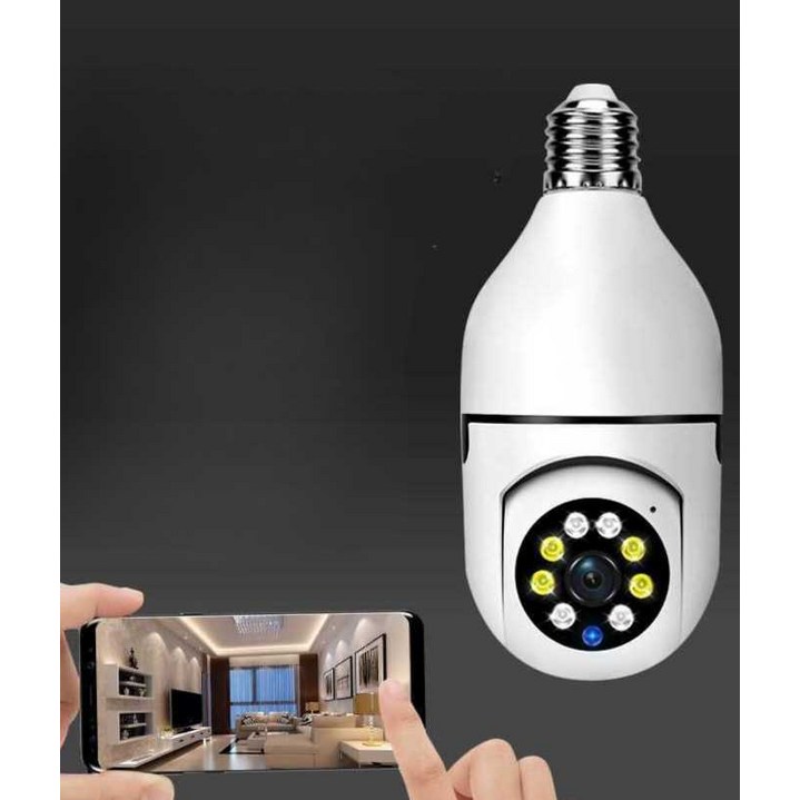 전구형 무선 CCTV 조명 겸용 WIFI연결 360도 회전 감시카메라