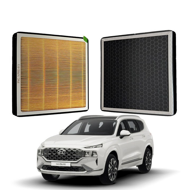 리얼핏 그랜저 GN7 헤파 활성탄 듀얼 에어컨필터 [호환], PRE-02, 1개