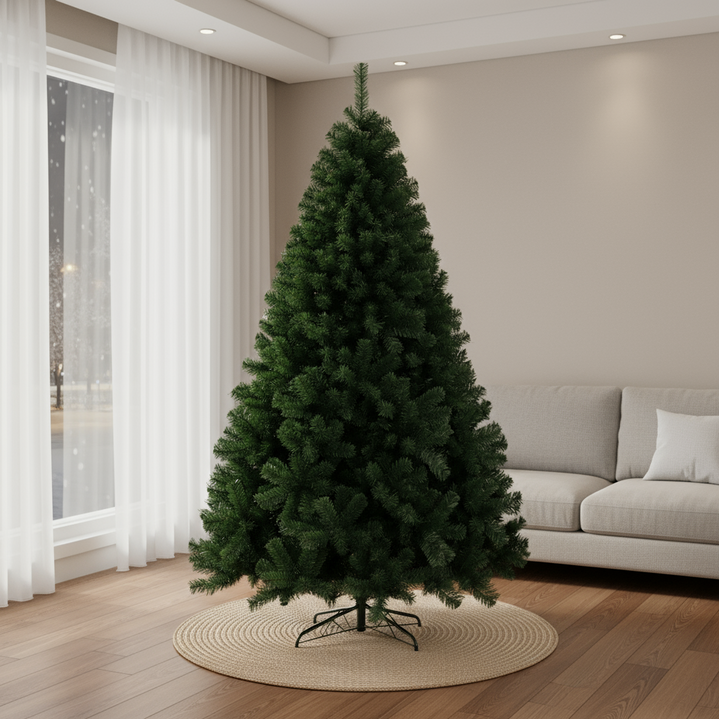 아우랴 무장식 크리스마스 트리 대형 고급 PE+PVC 전나무 트리나무 소품 북유럽 인테리어 거실 포레스트그린