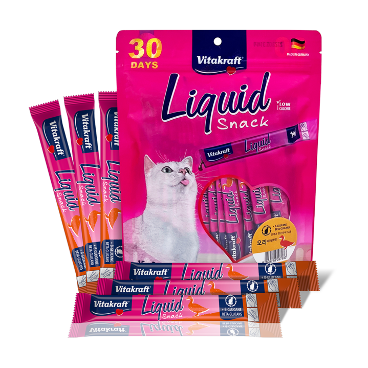 비타크래프트 리퀴드스낵(츄르) 오리, 15g X 30p