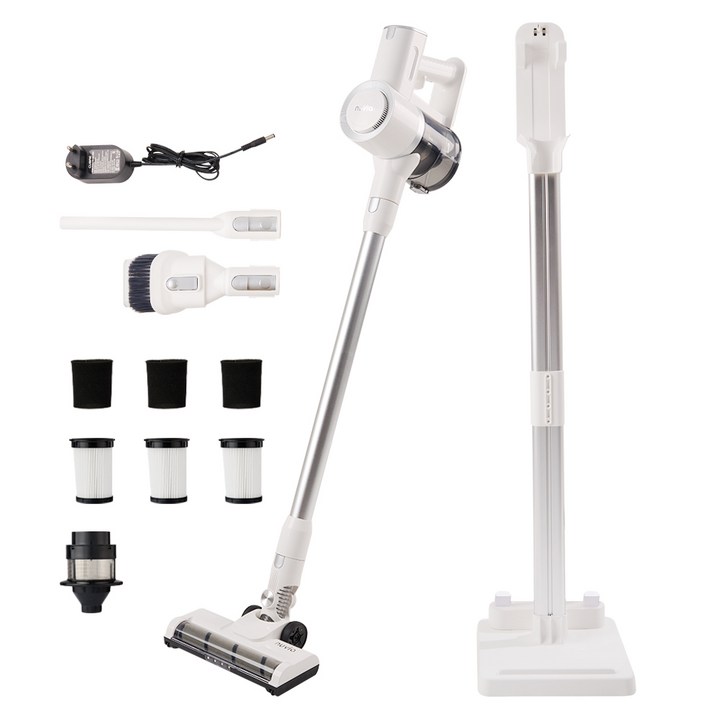 누비아 차이슨 무선 스틱 청소기 BLDC 진공 청소기, 자동충전 거치대 + 헤파필터 3P