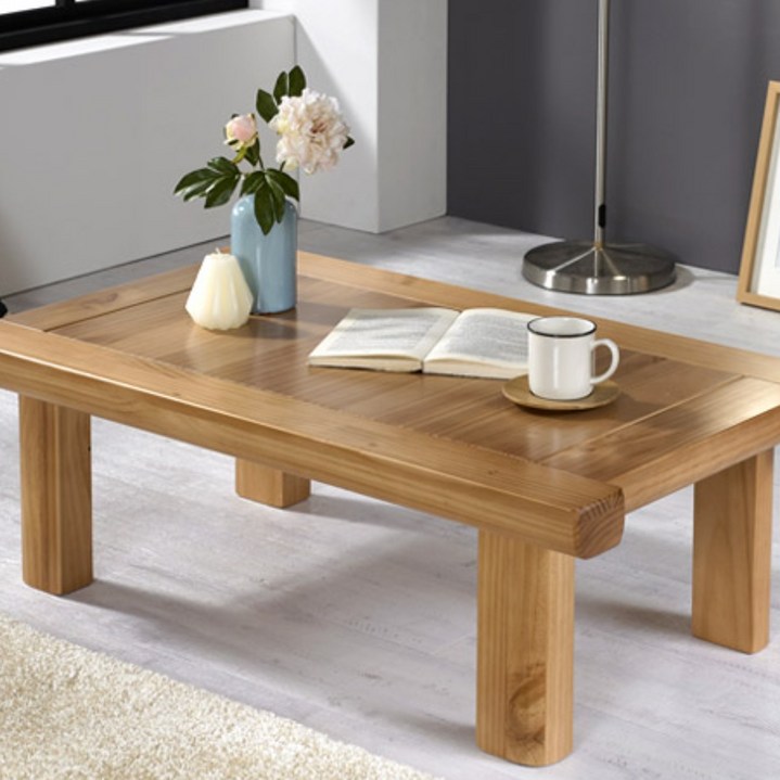 소나무원목으로 만든 원목좌탁 거실테이블 소파테이블 5종