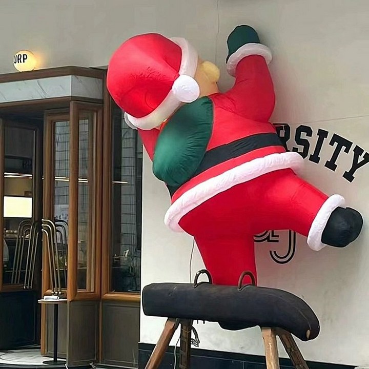 창문 매달린산타 대형 크리스마스 등반 맞춤형 눈사람 풍선 벽타는 멀티컬러 사슴