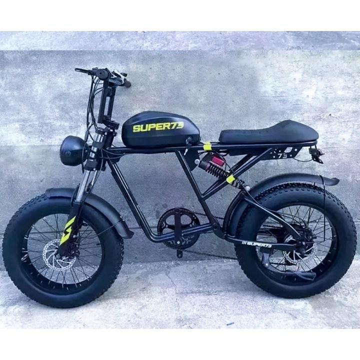 SUPER73 전기 자전거 73-RX 팻바이크 전기스쿠터 싱글400W13AH, 블랙