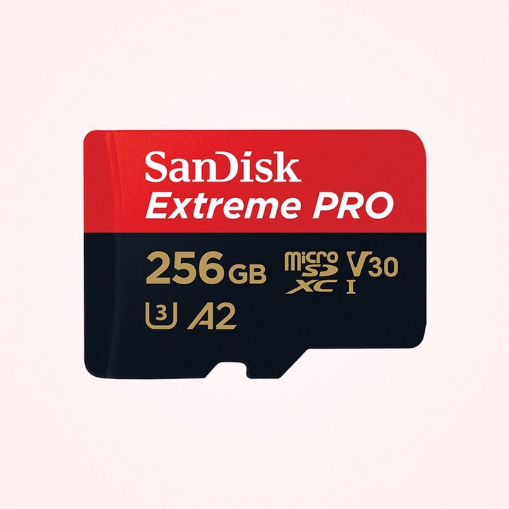 SanDisk 익스트림 프로 마이크로SD 256GB  SD어댑터