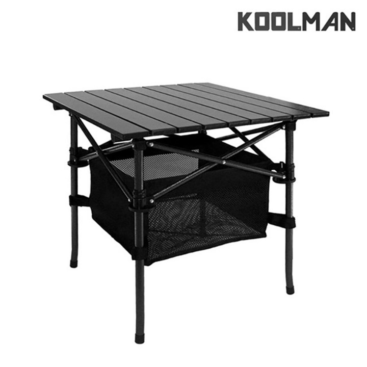 캠핑보조테이블 쿨맨 알루미늄 접이식 캠핑 테이블 (소형) 55cm (그물망포함)