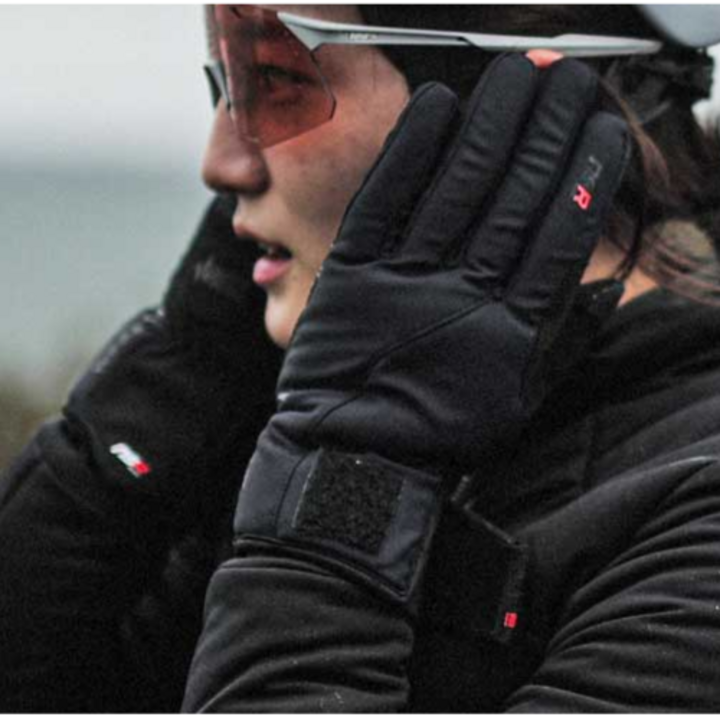 NSR 클럽 램파트 패딩 2 방풍 긴장갑 자전거 싸이클 라이딩 스포츠 용 손목보호 충격흡수 기능성 장갑, BLACK