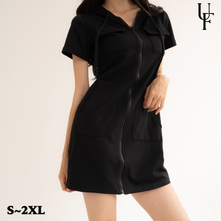 어반픽스 여성 여름 반팔 후드 원피스 S2XL 어반픽스 여성 여름 반팔 후드 원피스 S2XL