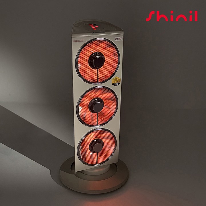 25년형 최신형 신일 전기히터 3구 전기난로 하이라이트 업소용 가정용 전기난로, 상세페이지 참조, 아이보리