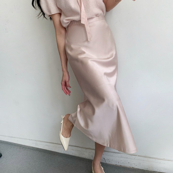 마켓제이MARKETJ 젠느 실크 머메이드스커트3col