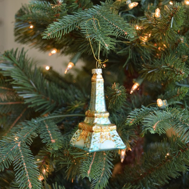 에펠탑 크리스마스 트리 유리 오너먼트 인테리어 소품