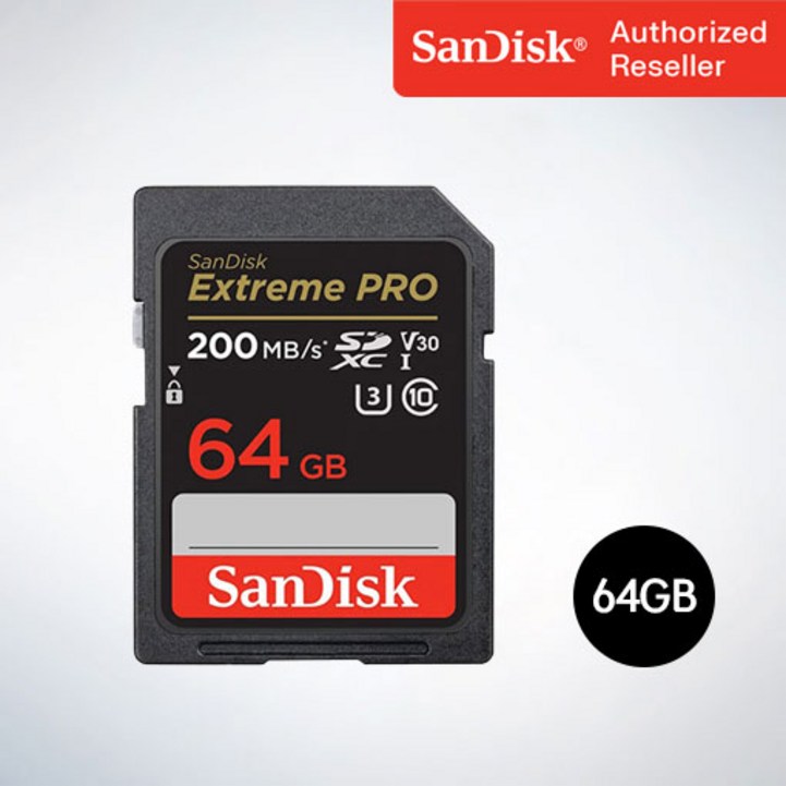 샌디스크 SD메모리카드 SDXC  Extreme Pro 익스트림 프로 UHS-I SDXXU 64GB - 쇼핑뉴스