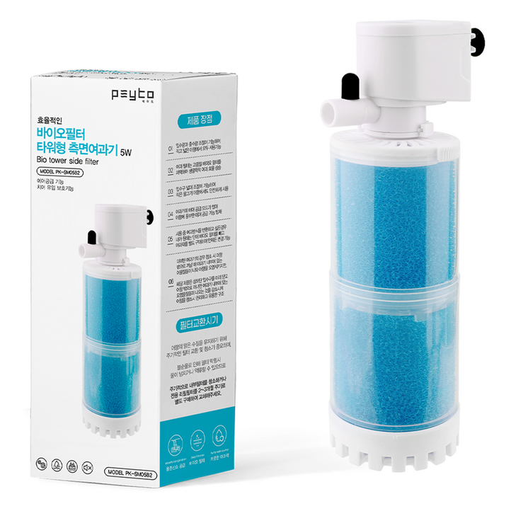 페이토 바이오필터 타워형 측면여과기 PKSM05B2, 5W, 1개