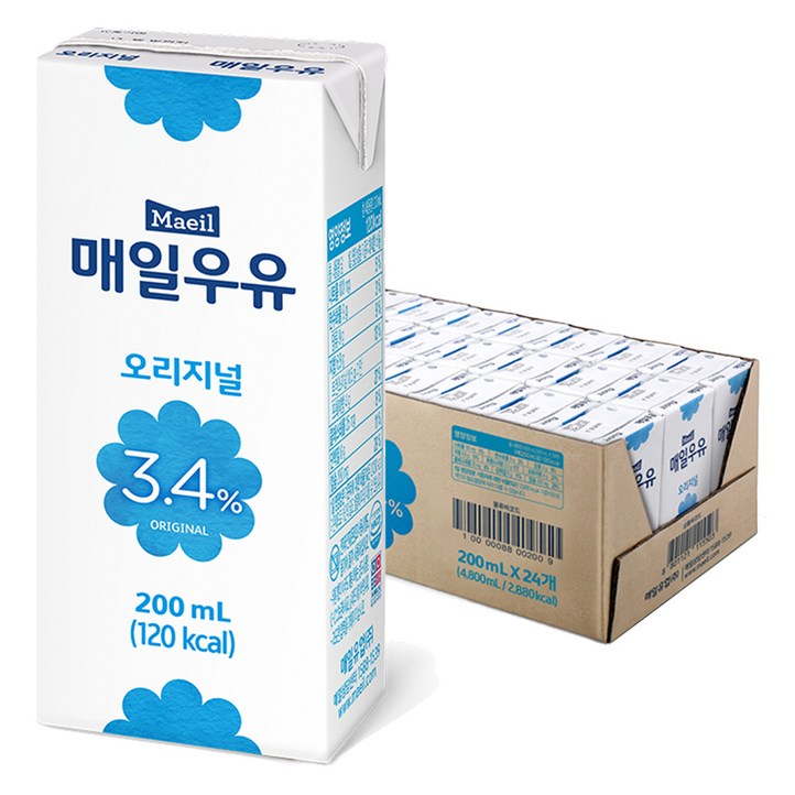 매일우유 오리지널, 200ml, 24개 매일우유 오리지널, 200ml, 24개