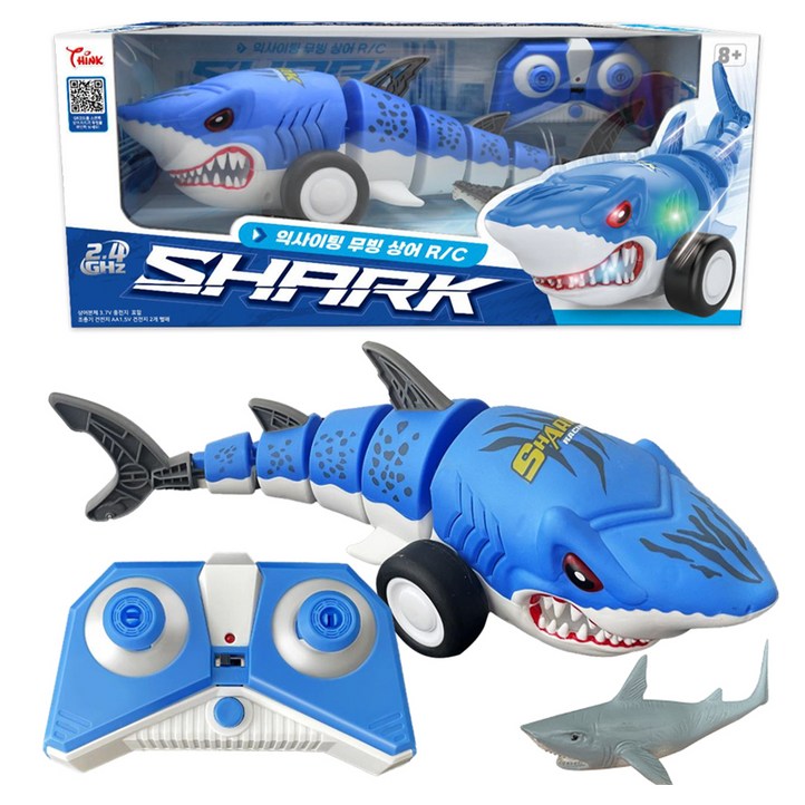 씽크토이 익사이팅 무빙 상어 RC 무선조종 장난감 360 x 160 x 155 mm, 단일색상, 1개
