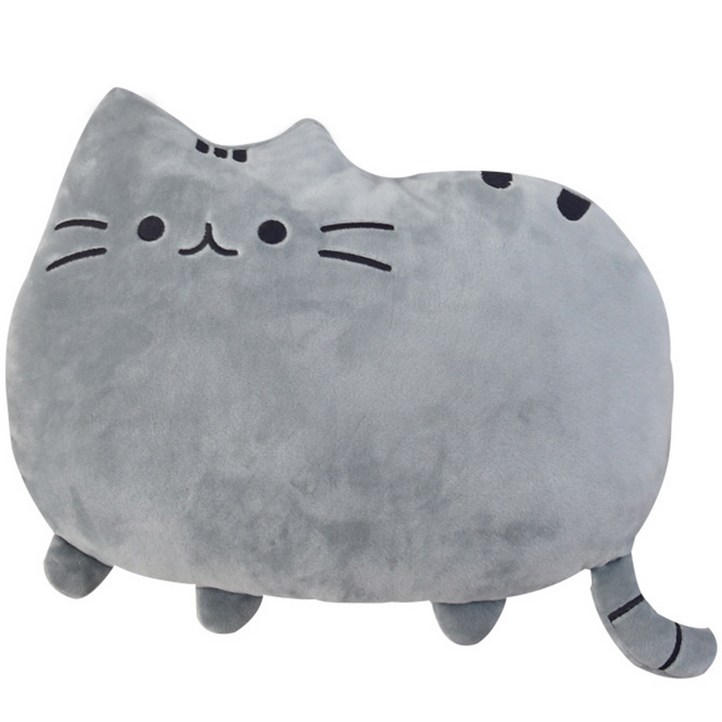 배곧홈데코 부드럽고 귀여운 고양이 등쿠션 허리쿠션