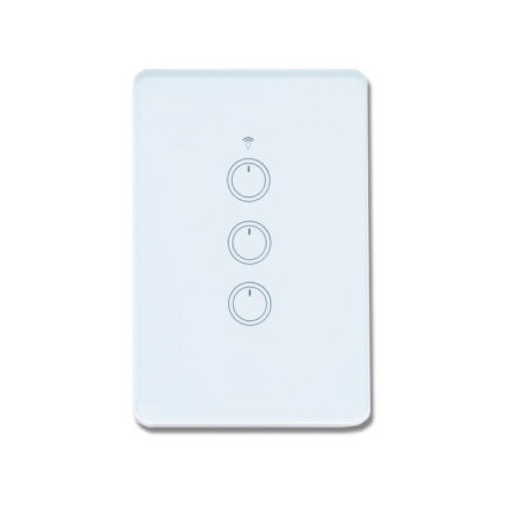 스마트빌 스마트 wifi iot 원격 제어 3구 화이트 스위치 2A440W