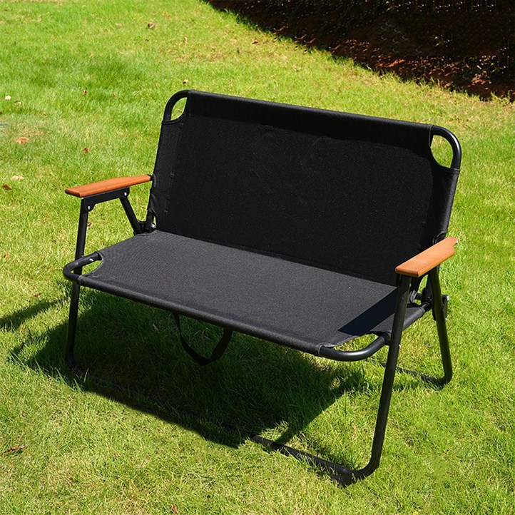 캠핑 휴대용 더블 벤치 접이식 체어 의자