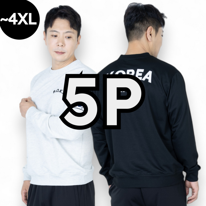 5P macci 마찌 에어포뮬러 ROKA 코리아 아미 특양면 자수 로카 맨투맨 정품