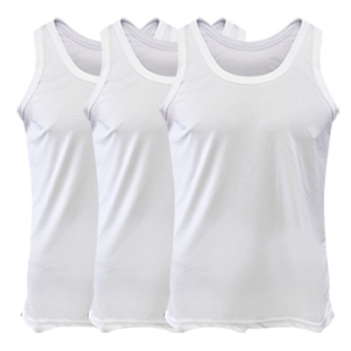 2XL7XL 언룩 빅사이즈 쿨 드라이 골지 머슬 민소매 런닝 3장세트