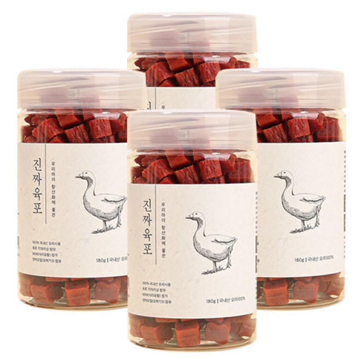펫프렌즈 진짜육포 오리고기 180g 애견간식 강아지간식