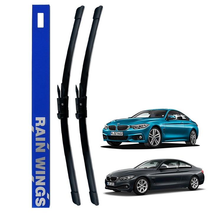 레인윙스 BMW 4시리즈 F32 F33 F36 전용 호환형 플랫 와이퍼 14년20년 2도어 4도어 쿠페 그란쿠페 420i 428i 430i 420d 럭셔리 M스포츠, BMW 4시리즈 F32 F33 F3614년20년