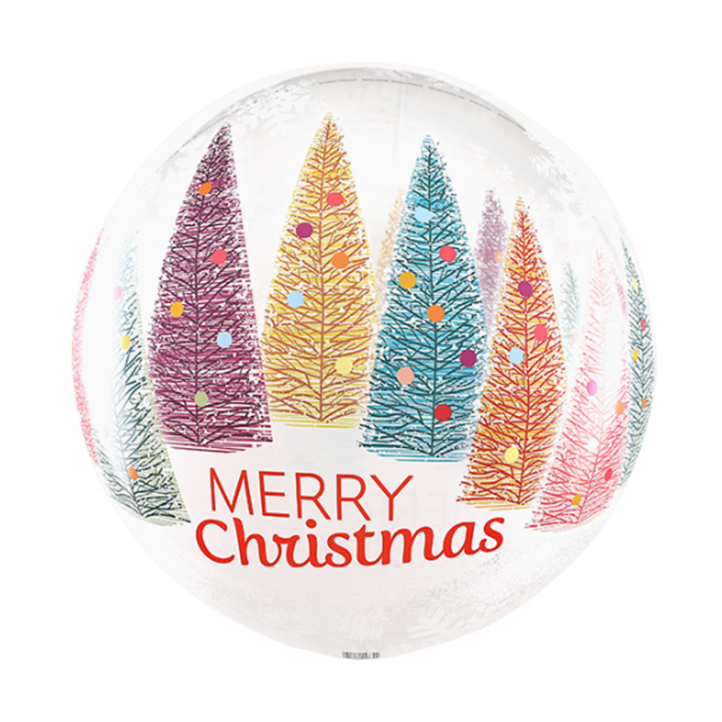 하하홈파티 크리스마스 트리와 눈송이 풍선