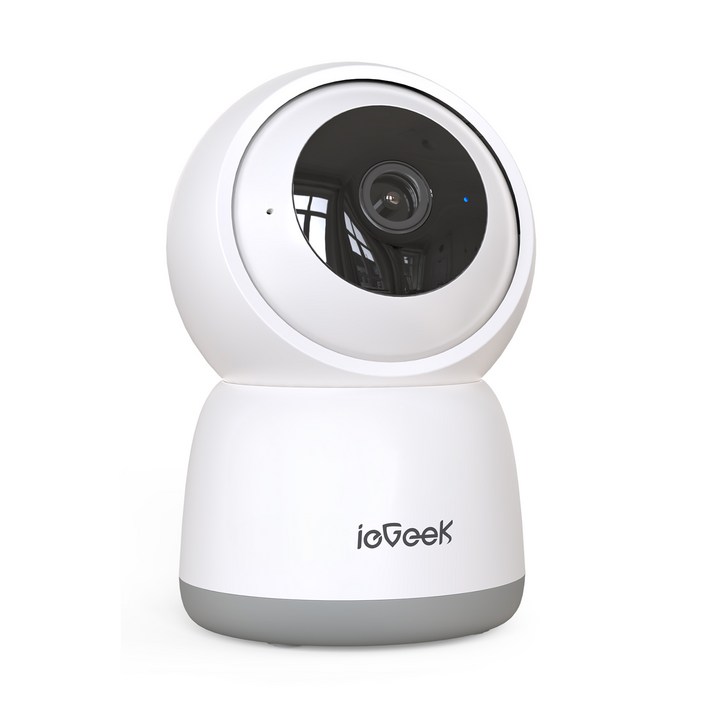 ieGeek 해킹 걱정 없는 국산 서버 홈캠 인공지능 홈카메라 500만화소 가정용 홈 CCTV, 아기 강아지 고양이 베이비 홈캠,