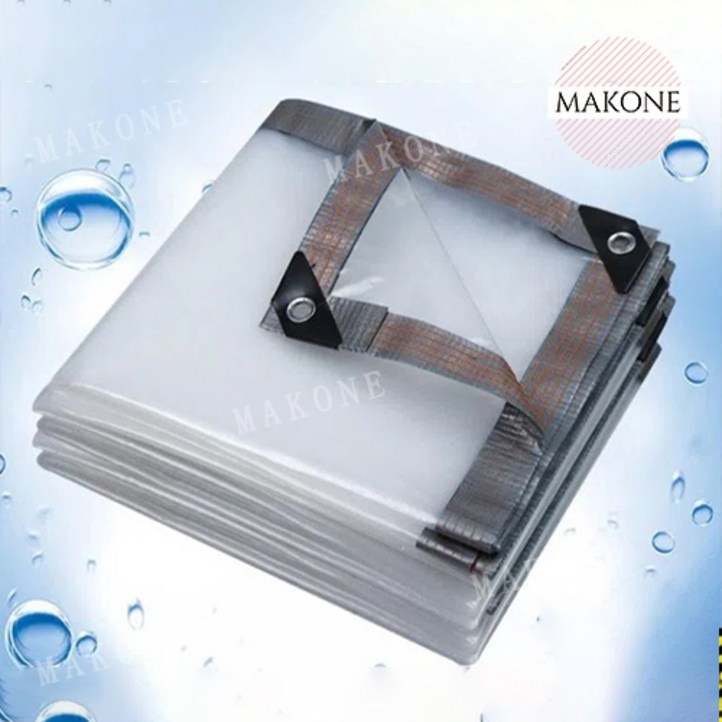 Makone 상표등록 투명 방수천 PVC 텐트 우레탄창 포장마차 방한 방풍 보온 덮개 바람막이 비닐 천 자외선 차단 덧대어 두꺼운 캔버스 오일