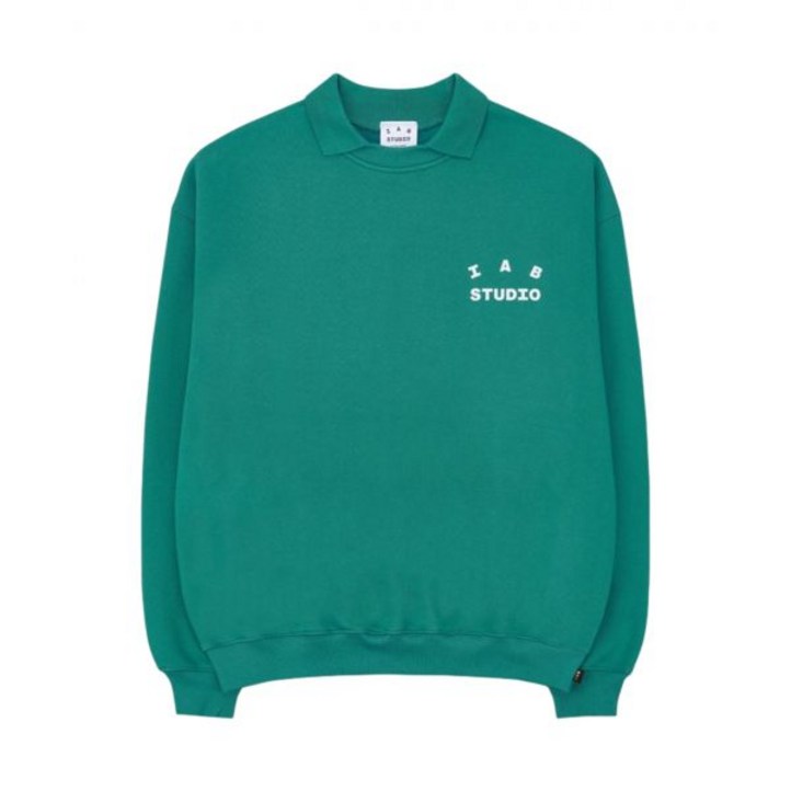 정품아닐시3배보상 아이앱 스튜디오 럭비 스웨트셔츠 민트  IAB Studio Rugby Sweatshirt Mint