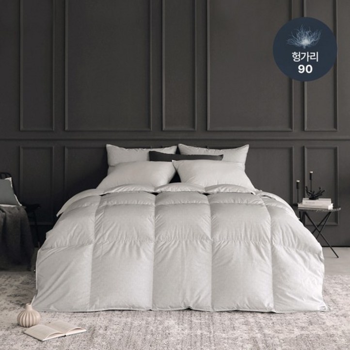 데이먼 알러지케어 헝가리 구스솜털 90 차렵이불 단품세트패드세트