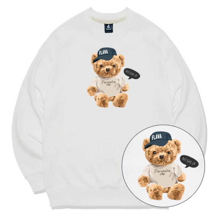 JYFASHION CAP BEAR 맨투맨 빅사이즈 곰돌이 그래픽 남녀공용 커플 맨투맨 티셔츠 JYFASHION CAP BEAR 맨투맨 빅사이즈 곰돌이 그래픽 남녀공용 커플 맨투맨 티셔츠