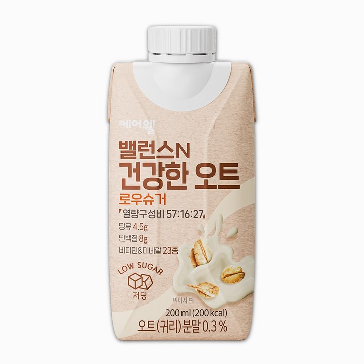 케어웰 밸런스N 건강한 오트 로우슈거, 60개, 200ml