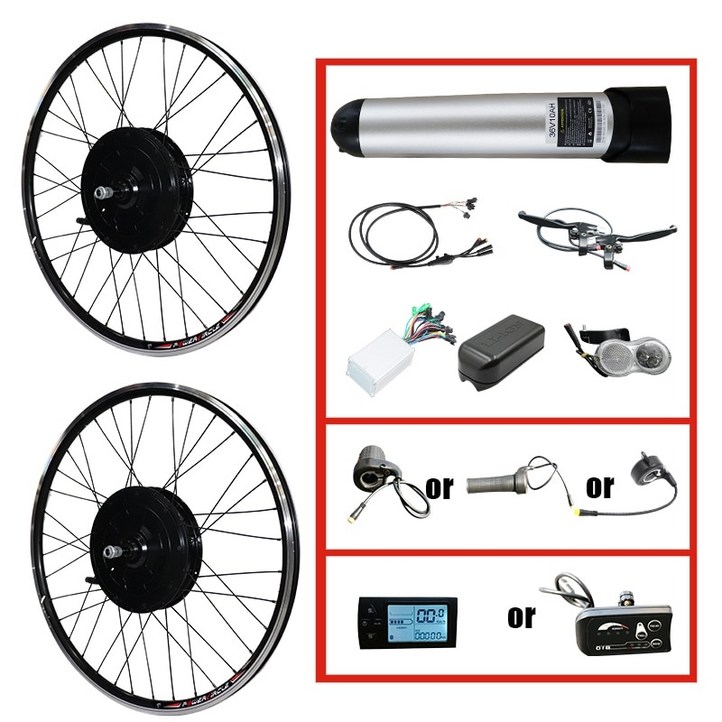 부릉이 가성비 고성능 클래식 배달용 전기자전거 변환 키트 Ebike 키트 DIY 리튬 배터리  Ebike 부품 모터 휘