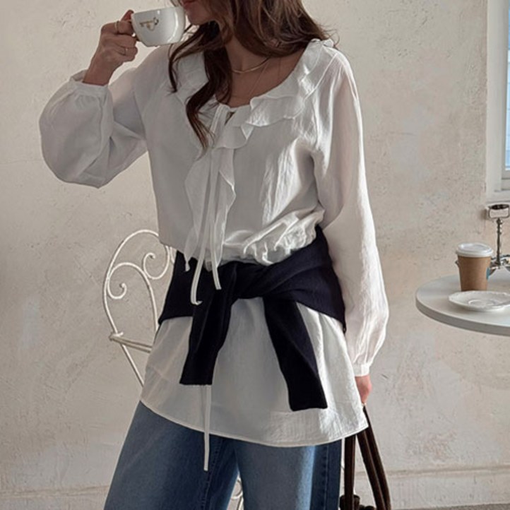 난닝구첸비우 원피스블라우스