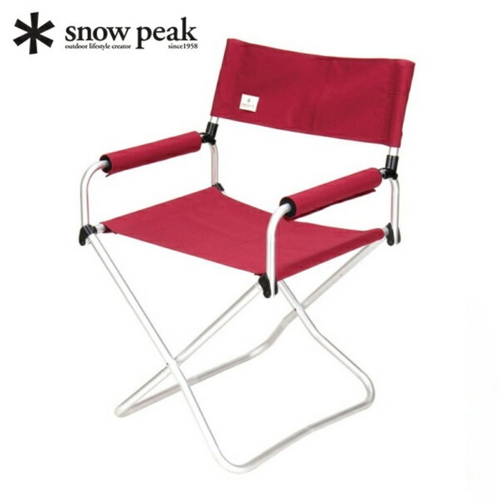 스노우피크 FD LV077RD 캠핑 체어  폴딩  레드