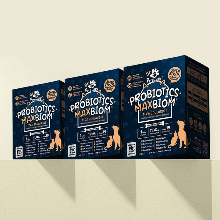 닥터페렌들리 프로바이오틱스 맥스바이옴 테라 보울라디 강아지 고양이 유산균, 1개