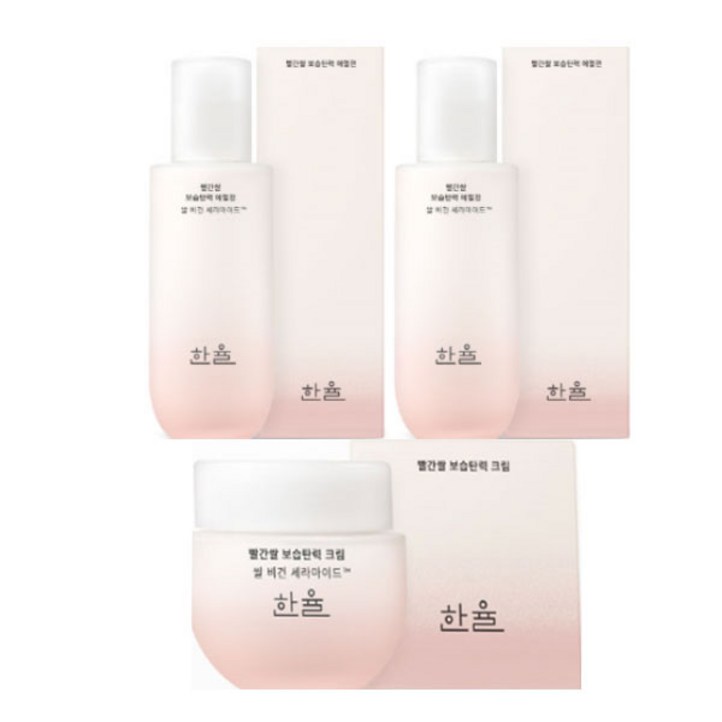 한율 빨간쌀 보습탄력 에센스 스킨150ml 에멀젼125ml 보습탄력 크림55ml 3종단품