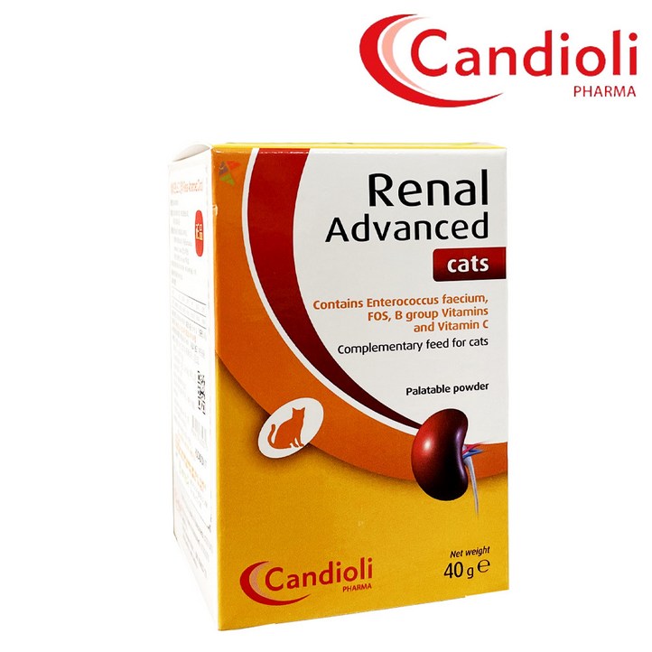 레날 어드밴스드 캣츠 40g  Renal advanced cats  레날 어드벤스드 캣츠  신장질환 신부전치료 보조제  동물병원 전용 유산균
